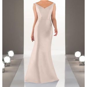 Pink champagne brides maid dress